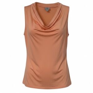 Worthington Coral Cowl Neck Tank Top